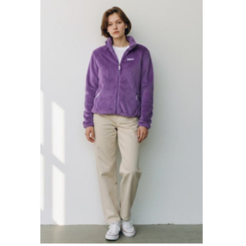 BENCH YOUTH SOFT PURPLE FAUX FUR JACKET, GIRLS AGES 12/14, SIDE POCKETS, SPRING